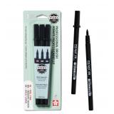 Sakura Pigma Professional Brush Pens 3 Pack