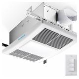 Doroino Bathroom Exhaust Fan With Heater And Light