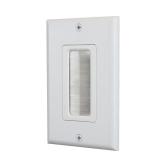 Commercial Electric 1-Gang Brush Wall Plate White