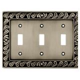 Brainerd 64054 Paisley Triple Switch Wall Plate