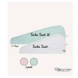 Turbie Twist Microfiber Hair Towel Wrap 2 Pack...