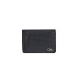 Tumi Monaco Leather Money Clip Card Case Black