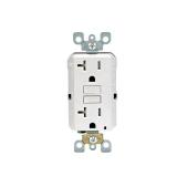 Leviton Slim Gfci Self-Test 20a White Outlet