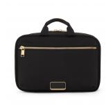 Tumi Voyageur Madeline Cosmetic Bag Black Gold