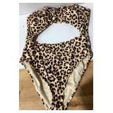Shade and Shore Leopard Print Cutout One Piece