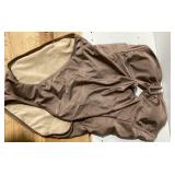 Shade and Shore Womens One Piece Swimsuit Brown XL