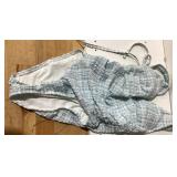 Shade and Shore Blue Gingham Seersucker Bikini...