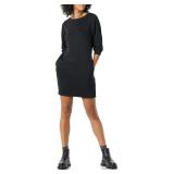 Amazon Essentials Fleece Blouson Dress Black XS