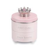 DEMDACO Pink Princess First Tooth  Curl Box 3.75