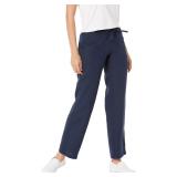 Amazon Essentials Linen Wide Leg Pants Navy Small