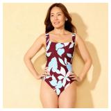 Shade  Shore Tropical One-Piece Swimsuit XS