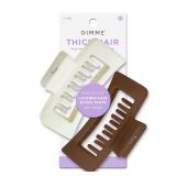 GIMME Thick Hair Claw Clips 2 Pack Cream  Brown
