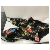 Shore Floral One Piece Swimsuit Black Size M