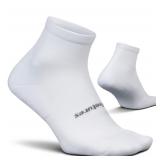Feetures Max Cushion Running Socks White Medium