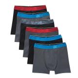 Hanes Boys Mesh Boxer Briefs BlackGrey Large