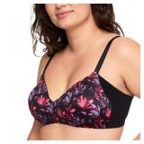Warners No Side Effects Wireless Bra Black 38DD