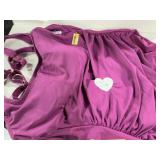 Womens Purple Swimwear Top Size 18