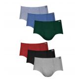 Hanes Mens 6-Pack Briefs Assorted Solids Small