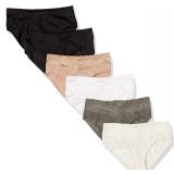 Warners Hipster Panties 6-Pack Large