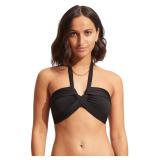 Seafolly Collective Halter Bandeau Black Size 10