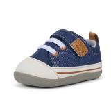 See Kai Run Stevie Navy Denim Sneaker Size 4...