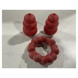 KONG Classic Dog Toy Bundle 2 Kongs  1 Ring Red
