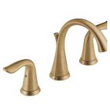 Delta Lahara Widespread Faucet Champagne Bronze