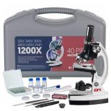 AmScope Beginner Microscope Kit 48pc White