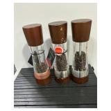 Cole  Mason WoodAcrylic Pepper Mill Set of 3