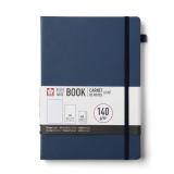 SAKURA A4 Hardcover Ruled Notebook Deep Indigo
