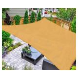 AsterOutdoor 6x10 Rectangle Sun Shade Sail Sand