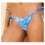 Wild Fable Blue Tile Print Bikini Bottom XXS