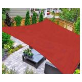 AsterOutdoor 8x12 Rect. Sun Shade Sail Terra