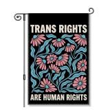 TQLIUOL Trans Pride Garden Flag 12.4x18in $9.49