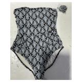 Shade  Shore Womens Swim Bottom BlackWhite L