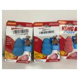 KONG Puppy Chewing Dog Toys 3-Pack X-Small