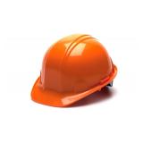 Pyramex Hard Hat 4-Pt Snap Lock Orange One Size
