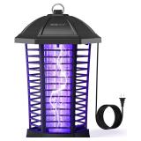 WowCatch LED Bug Zapper 2100 Sq Ft Coverage Black