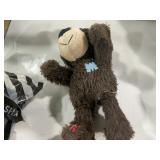 Brown Patchwork Teddy Bear Plush Toy $15.00