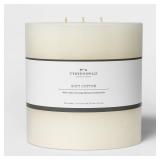 Threshold 6x6 3-Wick Soft Cotton Pillar Candle