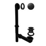 Westbrass 14 Bathtub Waste  Overflow Matte Black