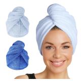 Turbie Twist Large Hair Towel 2-Pack Microfiber