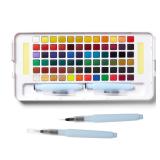 Sakura Koi 72-Color Watercolor Set  2 Brushes