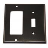 Leviton 80405-E 2-Gang Toggle Decora Wallplate