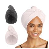Turbie Twist Microfiber Hair Towel 2-Pack Large