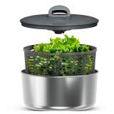 Zyliss Salad Spinner 10.6 Stainless Steel - Broken