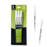 SAKURA 08 Gel Pens 3-Pack White Opaque Ink