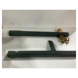 Metal Support Bars with Brass Faucet Spigot Set