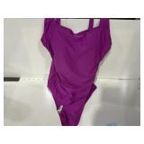 Shore One Piece Swimsuit Size 16 Purple