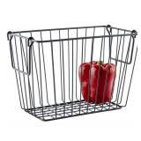 GET 10x5x7 Iron Wire Utility Storage Basket Gray